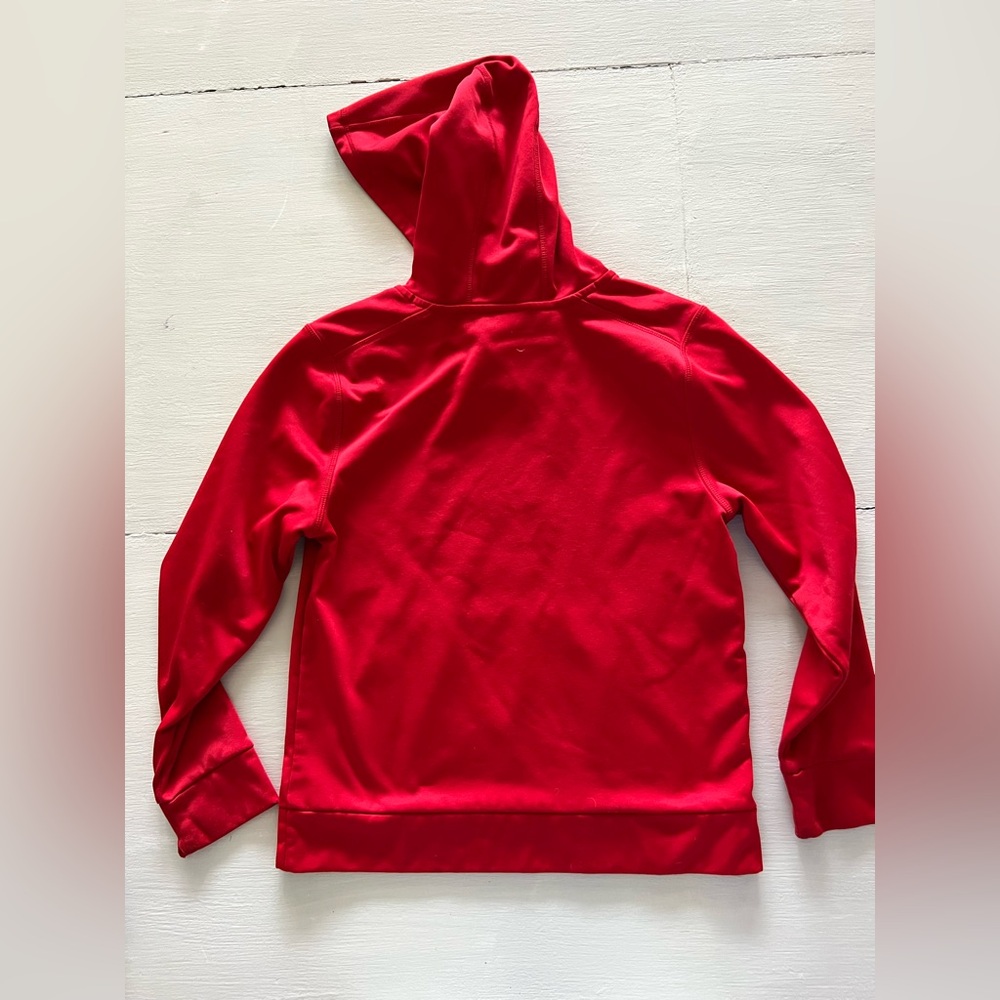 adidas Kids Red Hooded Sweatshirt boys size M (10/12) - Picture 3 of 4